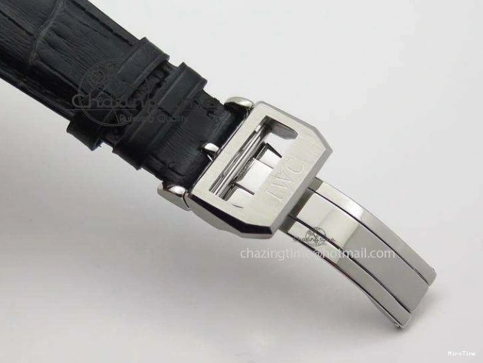 MIROTIME 0331 Portuguese Tourbillon Power Reserve Moonphase SS Black Dial On Black Leather Strap TechFriendly 7321